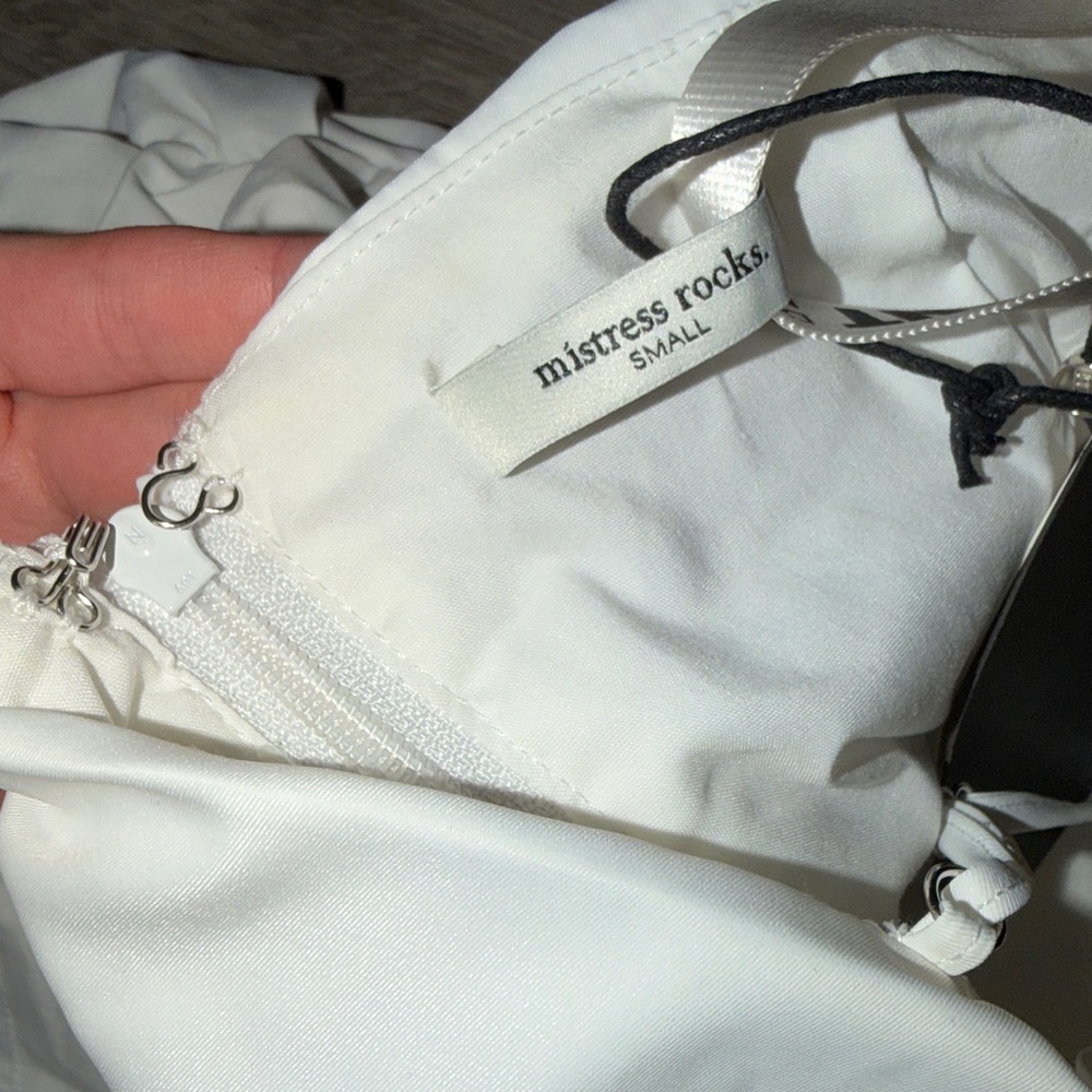 Mistress Rocks White Ruffle Top - Picture 15 of 15